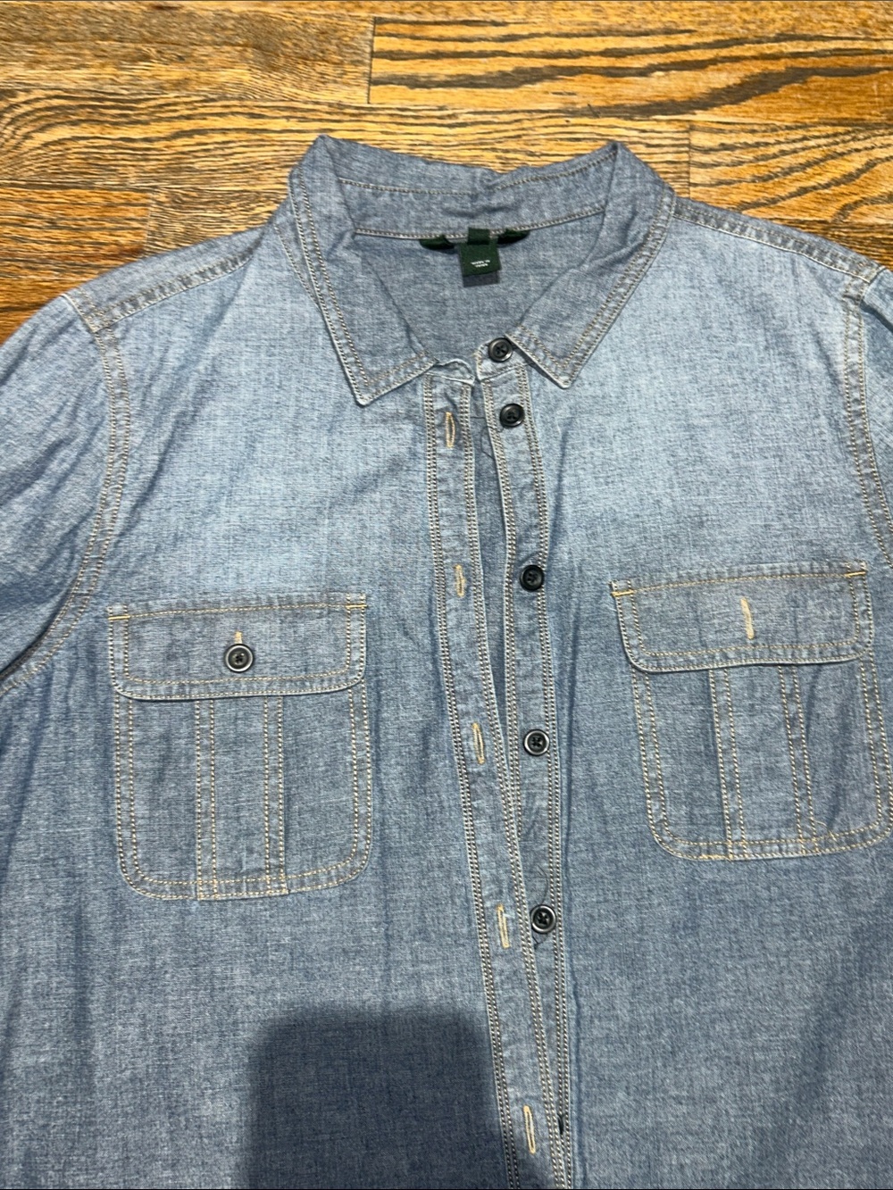 J. Crew Blue Jean  Shirt Dress - Picture 4 of 9